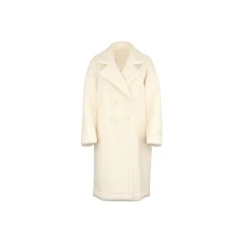 Victoria's Secret PINK Plush Teddy Long Coat/White Shell Velvet feel Coat Women's White Shell