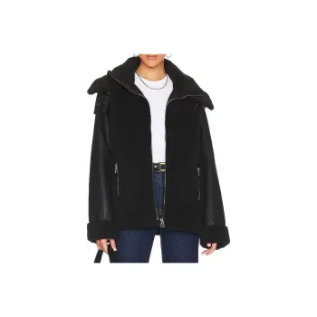 Unreal Fur Shearling panelled Bomber Jacket