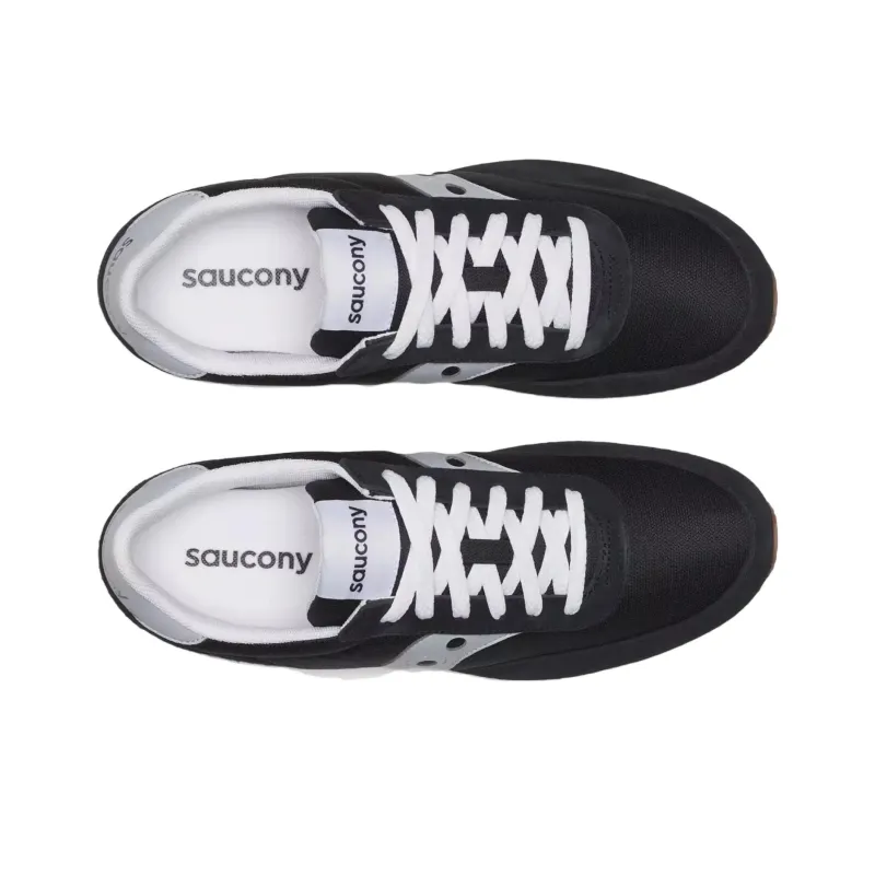 Saucony Jazz 81 Anti Slip Wear Resistant Low Top Running Shoes Men's Black-2