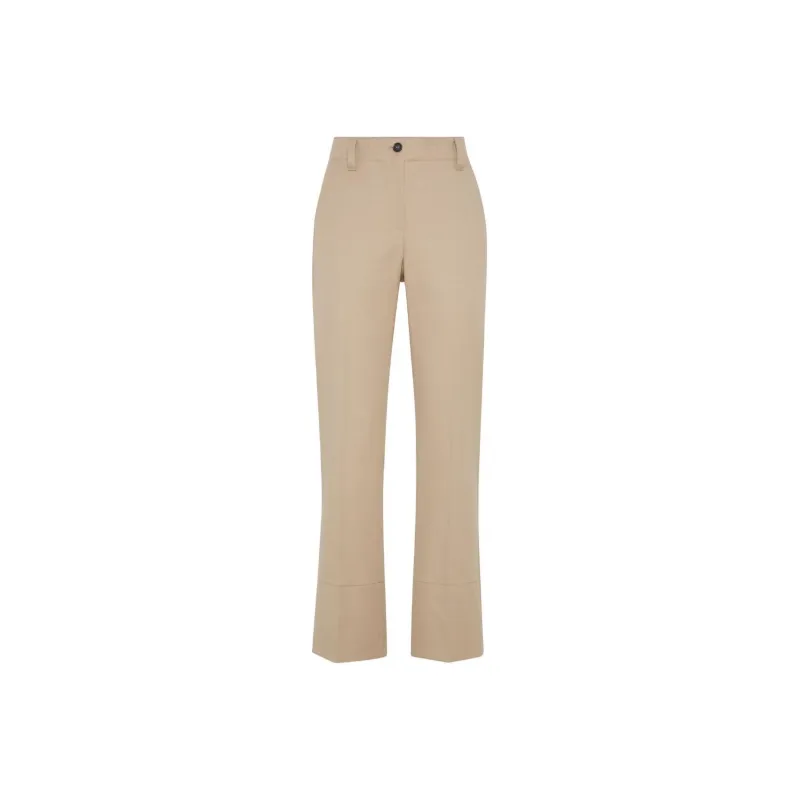 Brunello Cucinelli Kickflare Cigarette Trousers-0