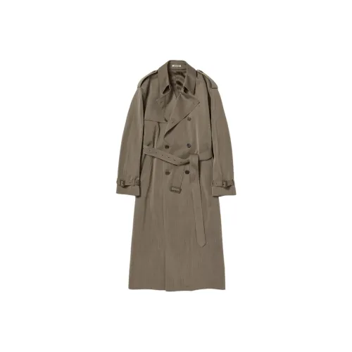 Auralee Trench Coat Women's Olive Brown