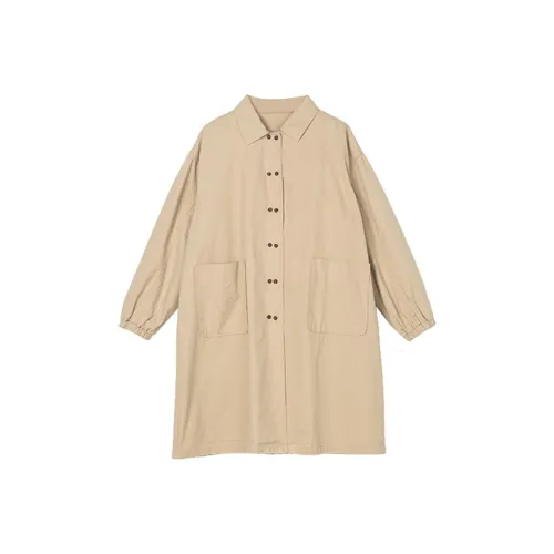 ZIMO Trench Coats Women's Khaki