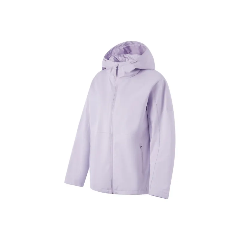 LINING Fitness Series Windbreaker Jackets Women's Sea Salt Purple-0
