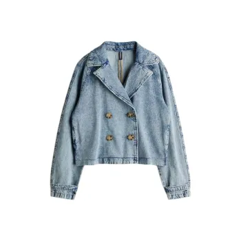 H&M Trench Coat Women's Light Blue