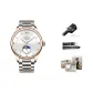 Rose Case White Dial Steel Band[Box+Strap+Watch Adjuster]