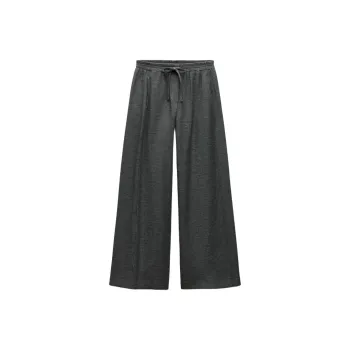 ZARA Casual Pants Women's Zebra Print Gray