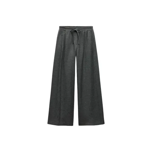 ZARA Casual Pants Women's Zebra Print Gray