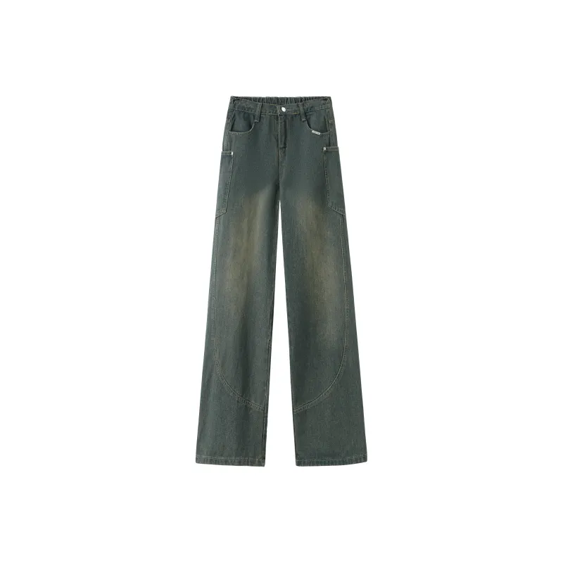 SAME FLOW Jeans Unisex Yellow Mud Blue-0