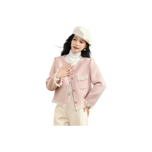 CARBAMMI Coats Women's Mist Pink