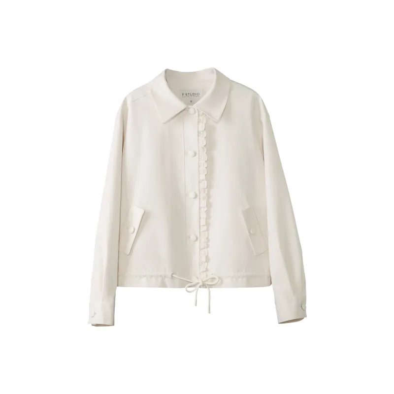 Fstudio Spring Korean Style Petite Commute Versatile Women's Beige-0