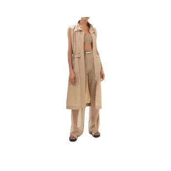 HERMES Twinset Coat Women's Beige