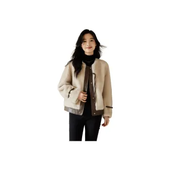 VICTORIA&VERA Fur Women's Khaki