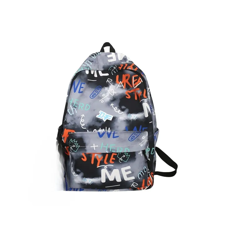AIBAG Nylon Backpack Unisex White/Gray/Green/Blue-6