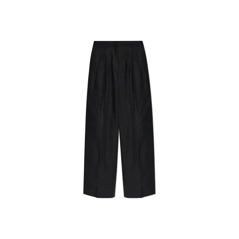 THEORY Pleat detail Linen Trousers-0