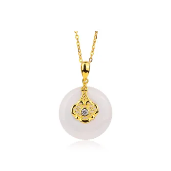 CHINA GOLD Natural Agate Necklaces Women's