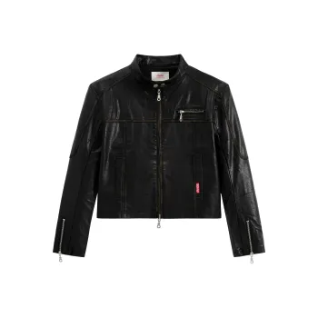 Coca Cola Leather Jacket Women's