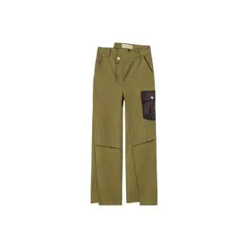 NO ONE ELSE Casual Pants Women's Army Green