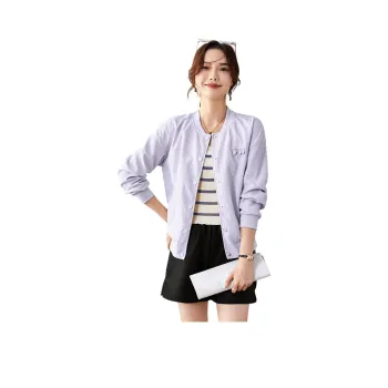 TERRE BLEUE Baseball Jacket Women's Purple