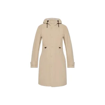 Burberry Drawstring Waist Hooded Trench Coat