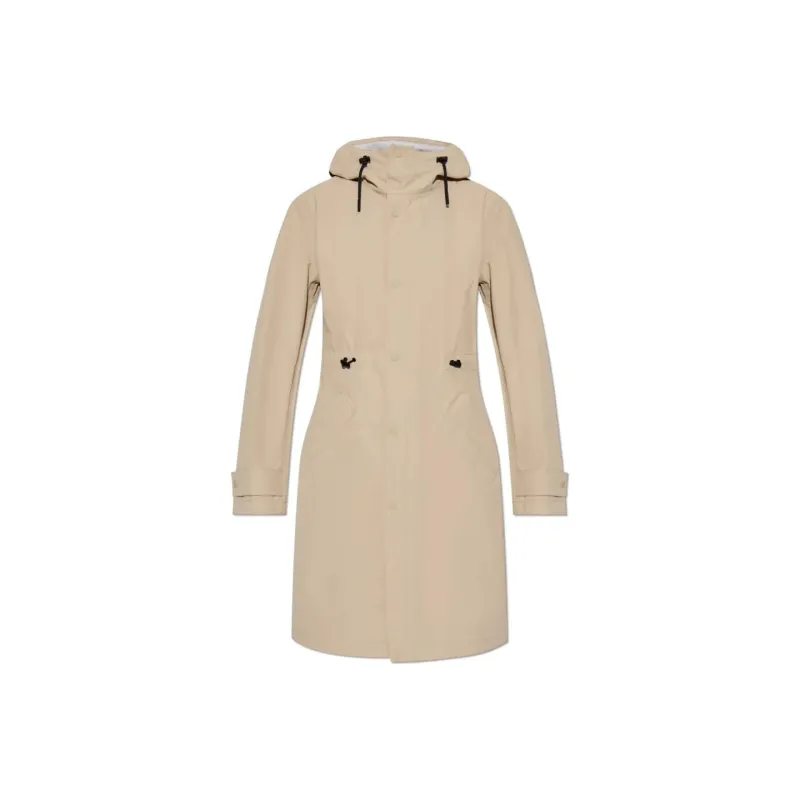 Burberry Drawstring Waist Hooded Trench Coat-0