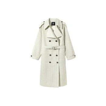 Ouyang Trench Coat Women's Note Stripes