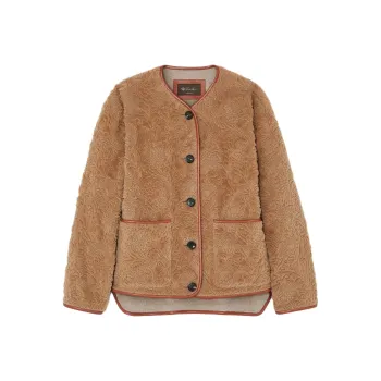 Loro Piana Velvet-feel Coat Women's Pine Nut Color