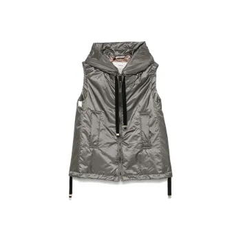 MaxMara Greengo Zip Up Drawstring Gilet