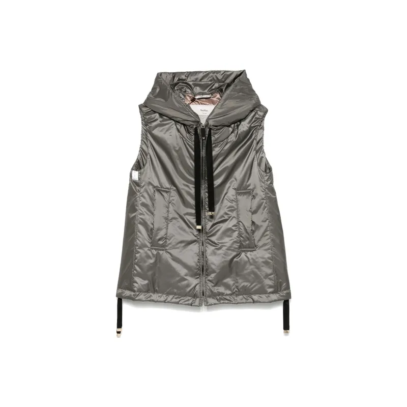 MaxMara Greengo Zip Up Drawstring Gilet-0