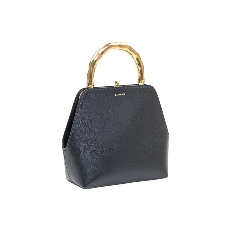 JIL SANDER Goji Leather Handbag Women's Black-1