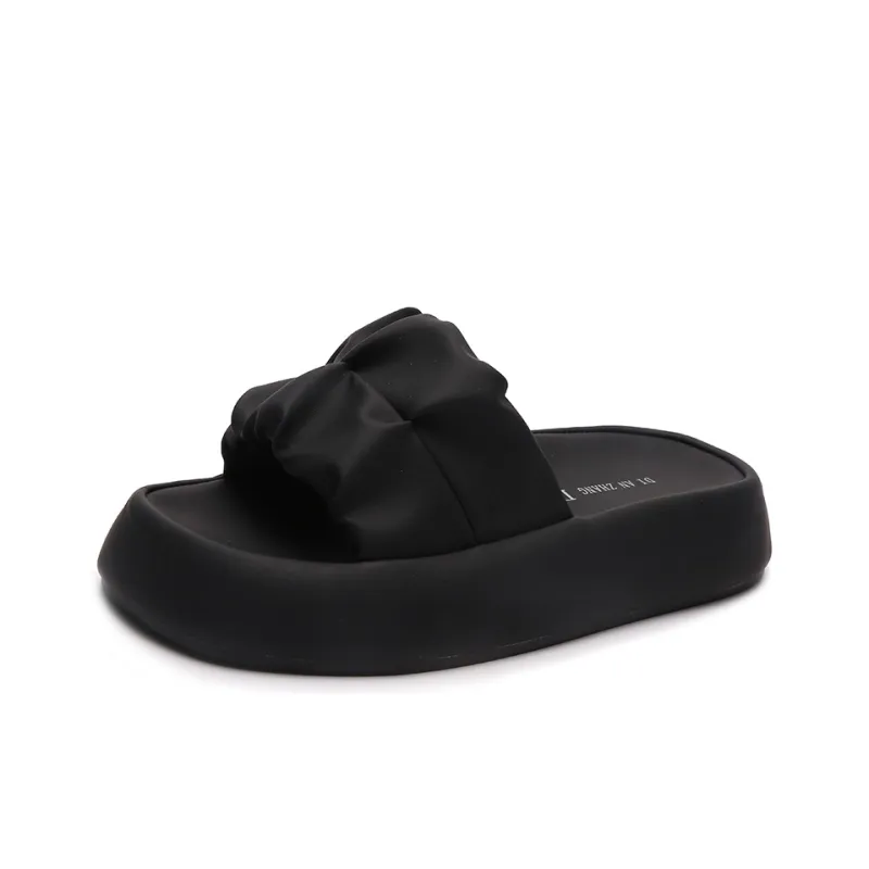 Puppytown Rubber Sole Slip Resistant Abrasion Resistant Slide Slippers Women's-0