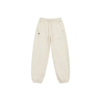 SMFK Casual Pants Unisex Milk White