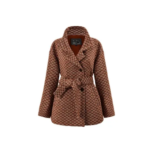 DIFFIE RIEGER Coats Women's Caramel