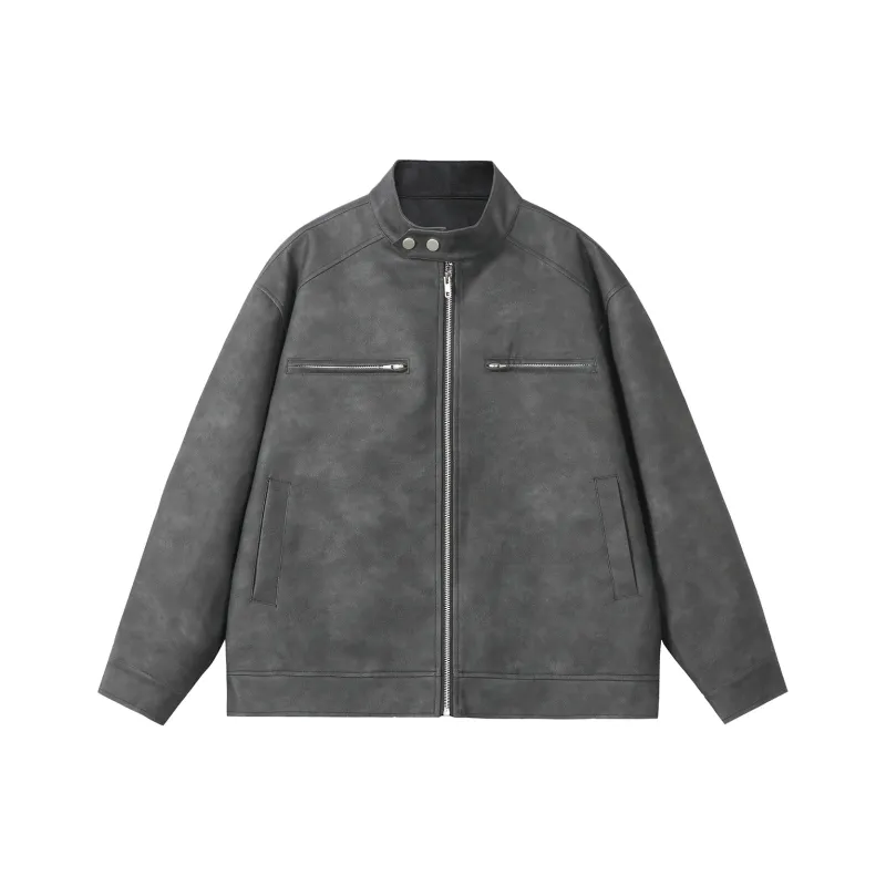 NANDCHN Leather Jackets Unisex-2