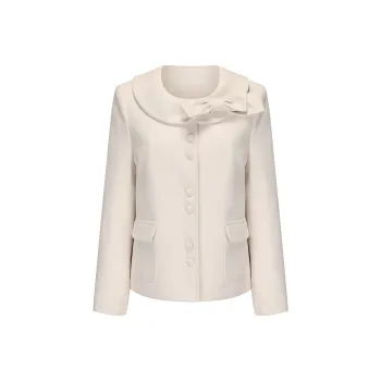 CHIWAWAMEME Velvet-feel Coat Women's Milk White