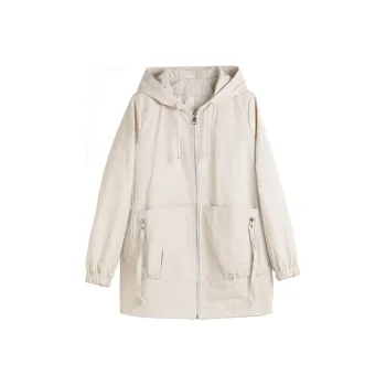 Hang Yi Court Baseball Jacket Women's Beige
