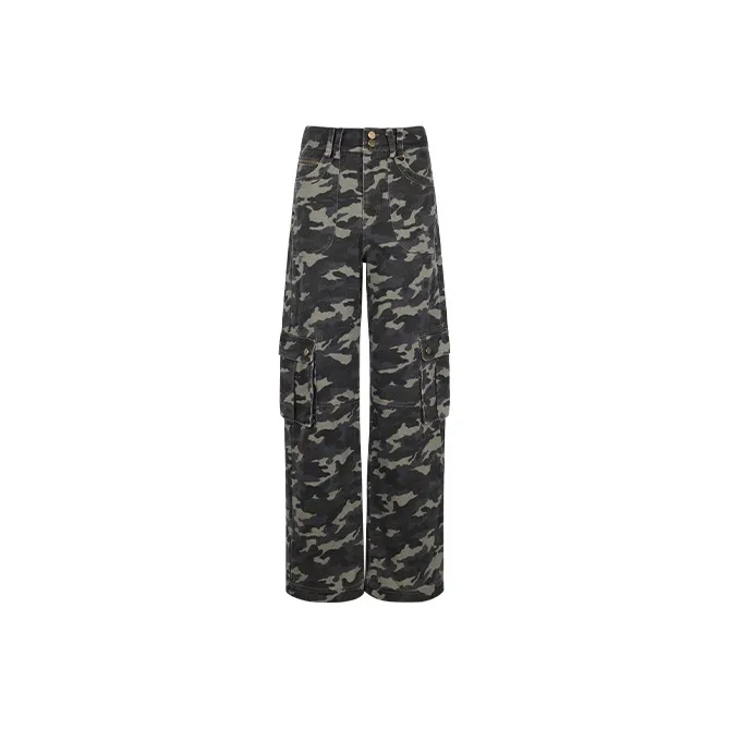 BEERBRO Casual Pants Women's Green Camouflage-0
