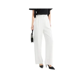 Hopeshow Casual Pants Women's Pearl White