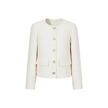 JZ. ANNAKRO Cropped Coats Women's Ecru