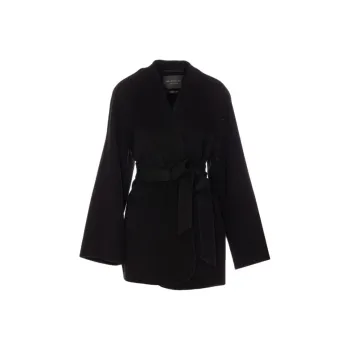 Balenciaga V Neck Tied Waist Coat