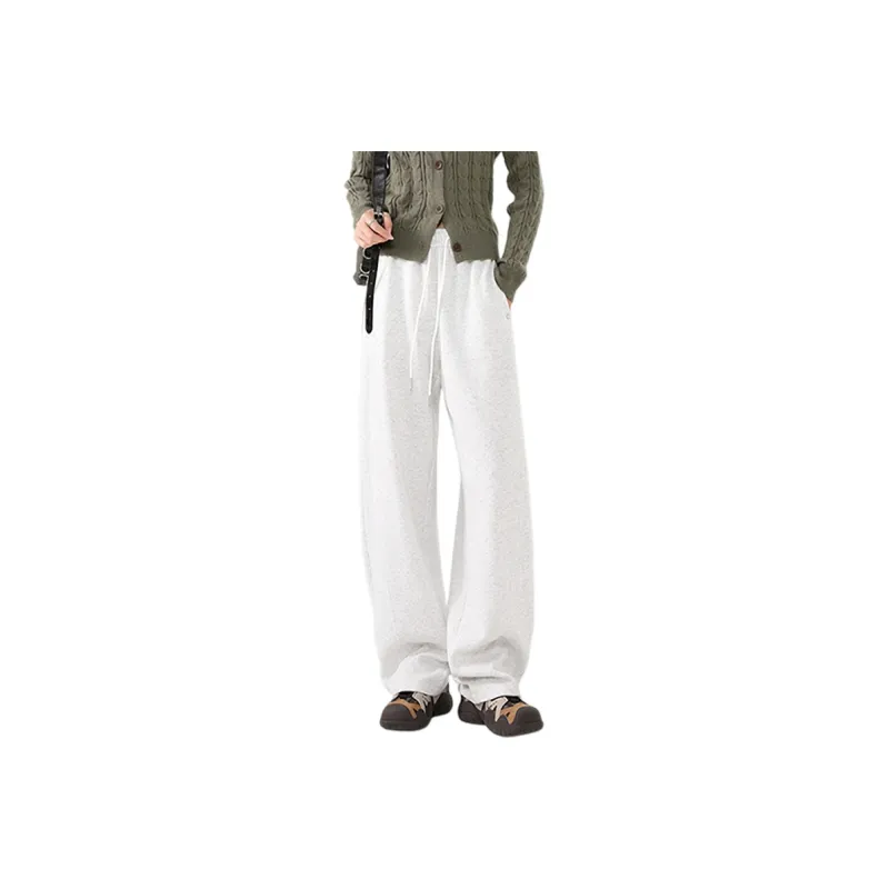 Ya Sheep People Casual Pants Women's White Gray-0