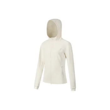 Saucony Breathable Lightweight Windbreaker Jacket Women's Oatmeal White