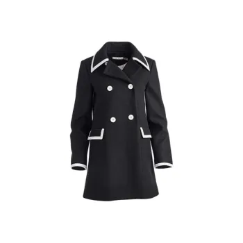 ALICE+OLIVIA Trench Coat Women's Black