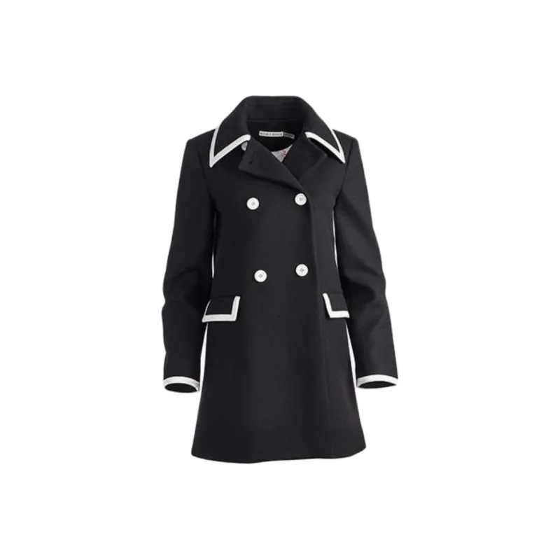 ALICE+OLIVIA Trench Coat Women's Black-0