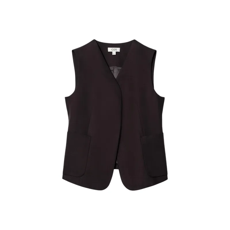 COS Vests Women's Dark Brown-0