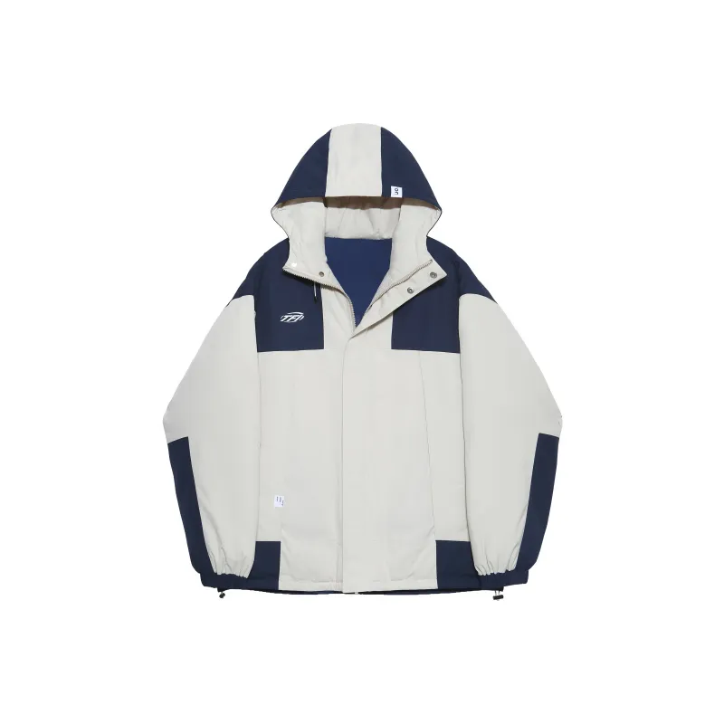 Tryforlove Autumn And Winter Season Puffer Jacket Unisex Pink/White-2