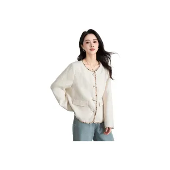 Shavani Cropped Coat Women's Beige