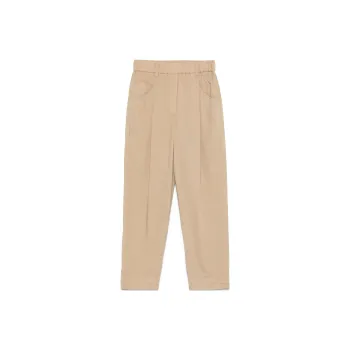 Brunello Cucinelli Embellished Lightweight Poplin Five Pocket Track Trousers