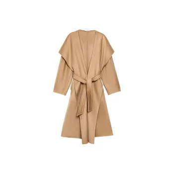 DEAR DEER PUFF Coats Women's Camel Water Ripple