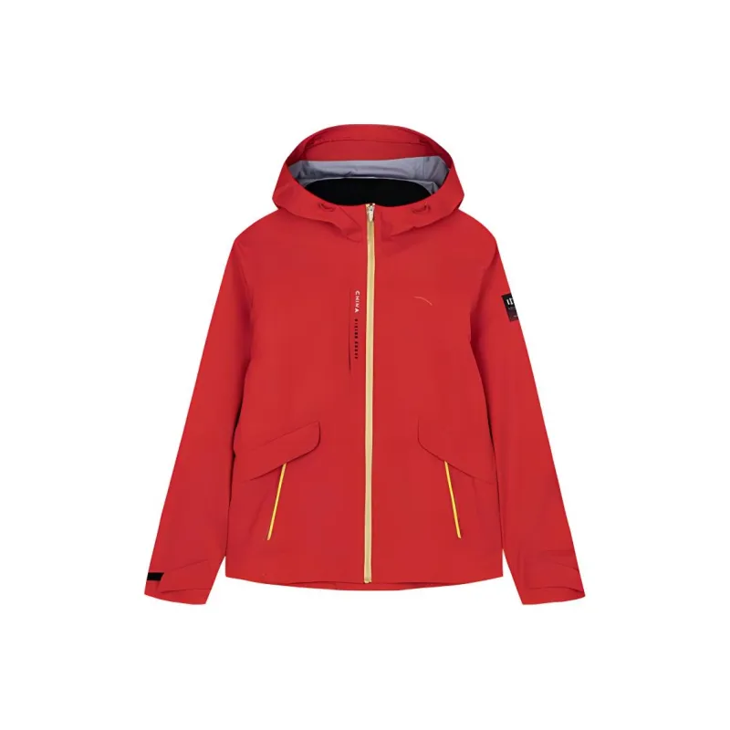 Anta Variety Training Collection Waterproof And Breathable Windproof Windbreaker Jacket Women's Classic Red-0