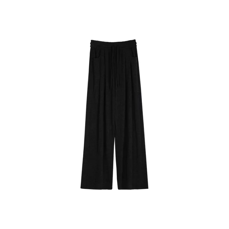 Ya Sheep People Casual Pants Women's Black-12